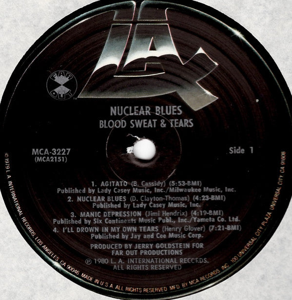 Blood Sweat & Tears - Nuclear Blues (VG+) (Vinyl LP)