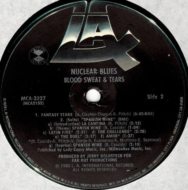 Blood Sweat & Tears - Nuclear Blues (VG+) (Vinyl LP)