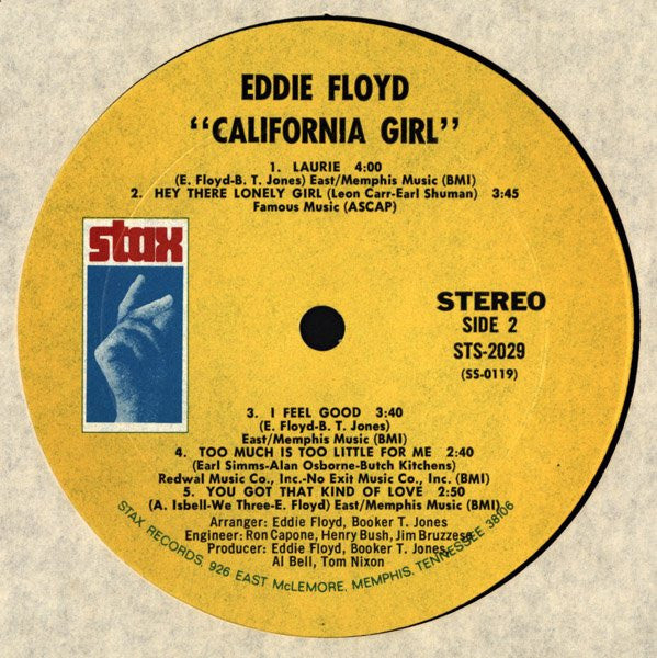 Floyd, Eddie - California Girl (Vinyl, VG+) (Vinyl LP)