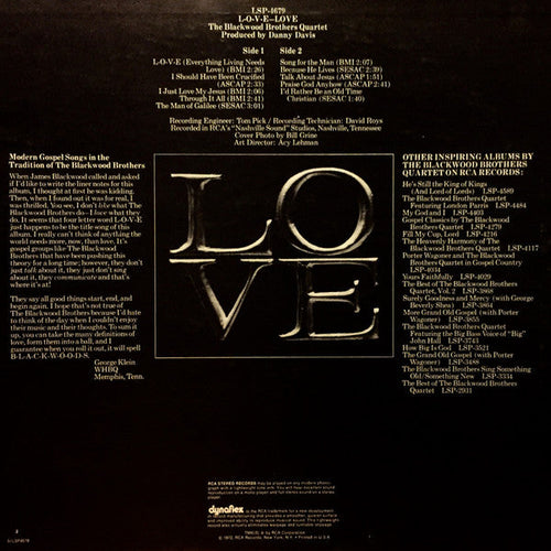 Blackwood Brothers Quartet - L-O-V-E (M) (Vinyl LP)