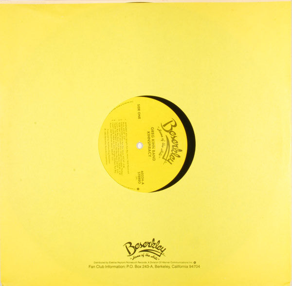 Kihn, Greg Band - Kihnspiracy (VG+) (Vinyl LP)