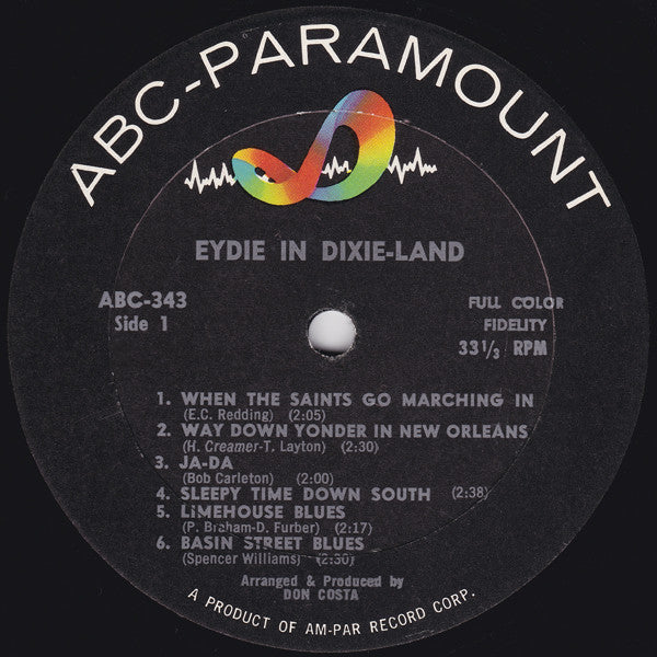 Gormé, Eydie - Eydie In Dixie-Land (VG+) (Vinyl LP)