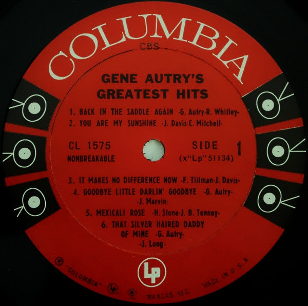 Autry, Gene - Gene Autry's Greatest Hits (VG+) (Vinyl LP)