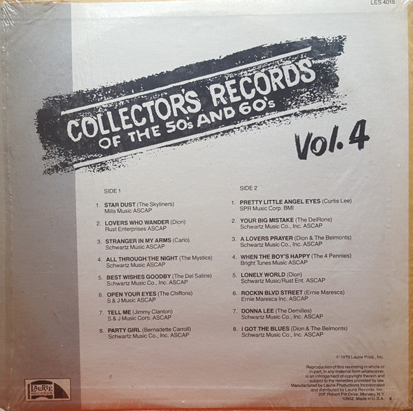 Various - Collector's Records Of The 50's And 60's Vol. 4 (VG+) (Vinyl LP)