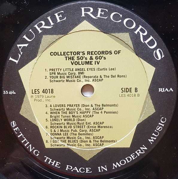Various - Collector's Records Of The 50's And 60's Vol. 4 (VG+) (Vinyl LP)