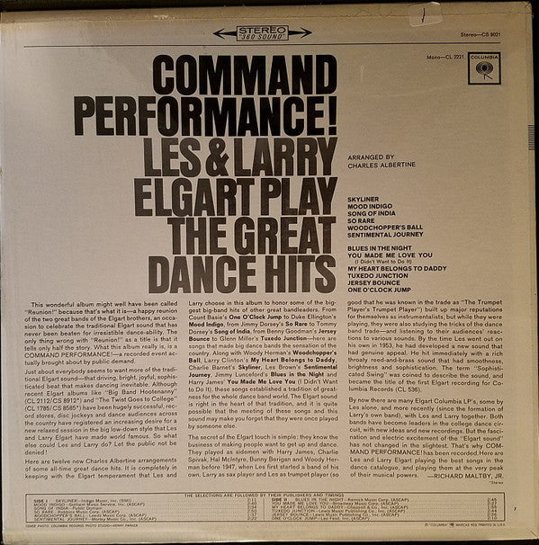 Elgart, Les & Larry - Command Performance! (VG+) (Vinyl LP)