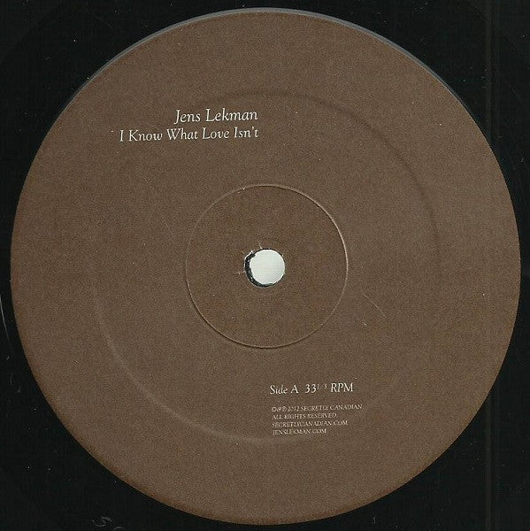 Lekman, Jens - I Know What Love Isn't (VG+) (Vinyl LP)