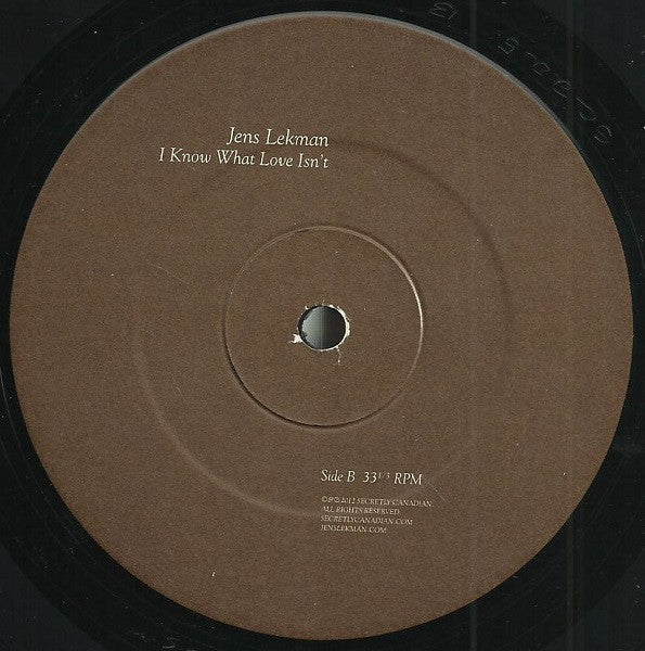 Lekman, Jens - I Know What Love Isn't (VG+) (Vinyl LP)