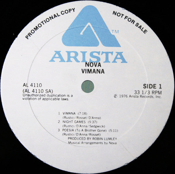 Nova  - Vimana (VG+) (Vinyl LP)