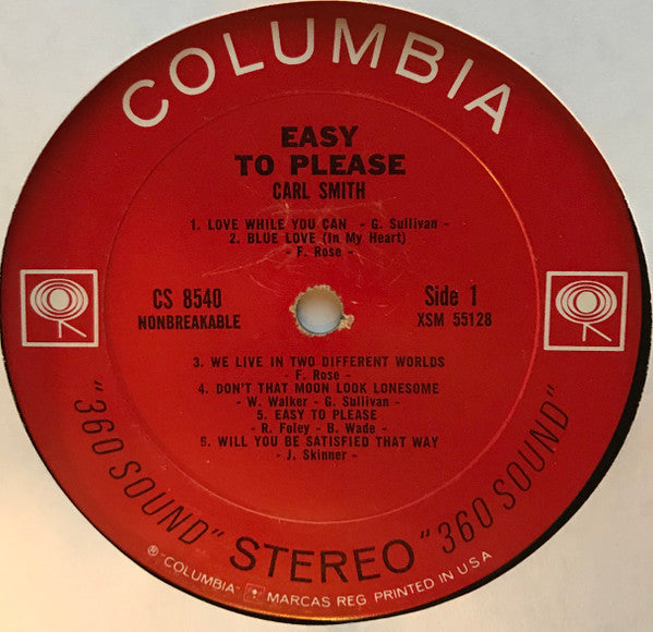 Smith, Carl  - Easy To Please (G+) (Vinyl LP)