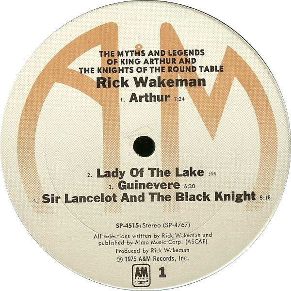 Wakeman, Rick - The Myths And Legends Of King Arthur And The Knights Of The Round Table (VG+) (Vinyl LP)