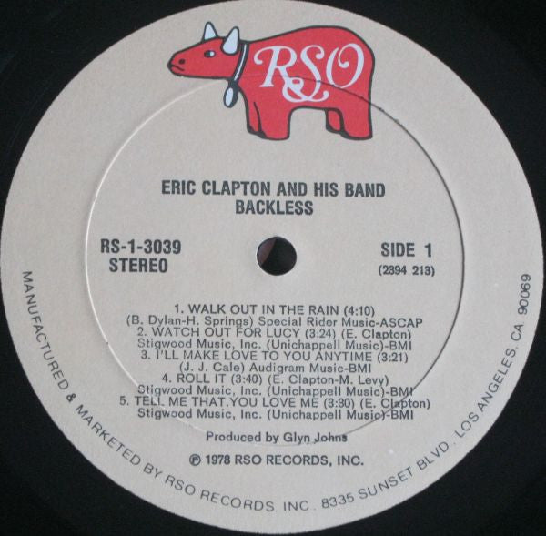 Clapton, Eric - Backless (Vinyl, VG+) (Vinyl LP)