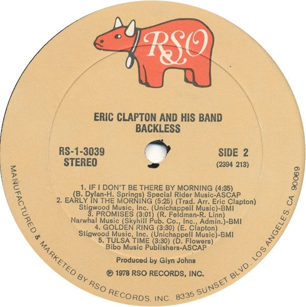 Clapton, Eric - Backless (Vinyl, VG+) (Vinyl LP)