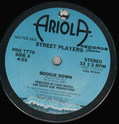 Street Players  - Boogie Down (VG) (Vinyl LP)