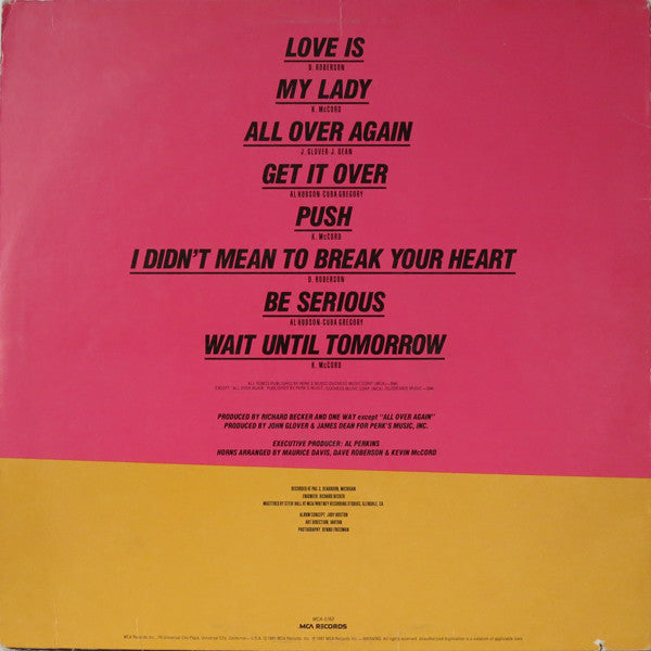 One Way - Love Is... One Way (VG) (Vinyl LP)