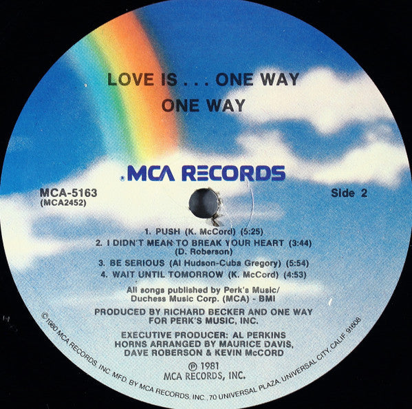 One Way - Love Is... One Way (VG) (Vinyl LP)