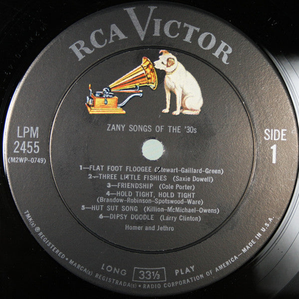 Homer & Jethro - Zany Songs Of The '30s (VG) (Vinyl LP)