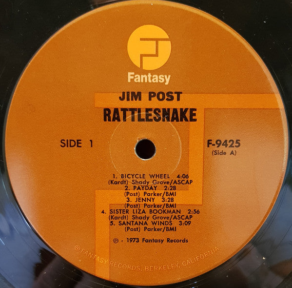Post, Jim - Rattlesnake (VG+) (Vinyl LP)