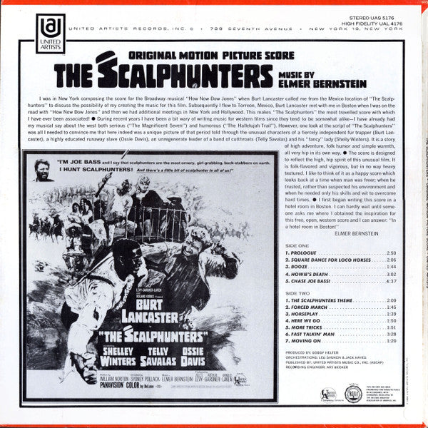 The Scalphunters (Original Motion Picture Score) - Bernstein, Elmer (VG+) (Vinyl LP)
