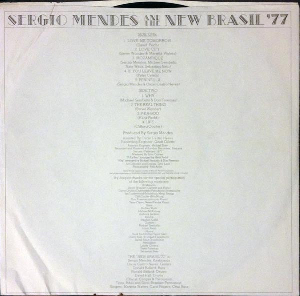 Mendes, Sergio & The New Brasil '77 - Sergio Mendes And The New Brasil '77 (VG+) (Vinyl LP)
