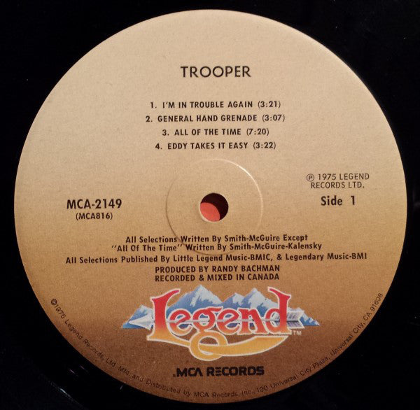 Trooper  - Trooper (Vinyl, VG) (Vinyl LP)