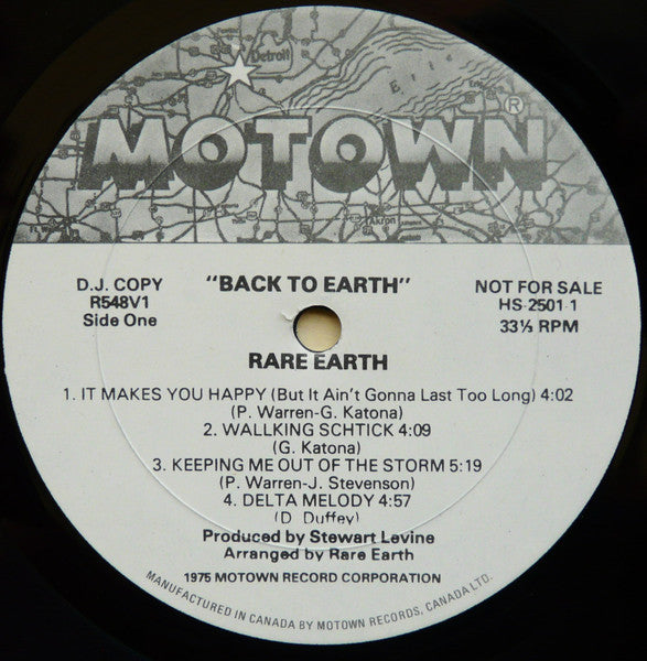 Rare Earth - Back To Earth (VG) (Vinyl LP)