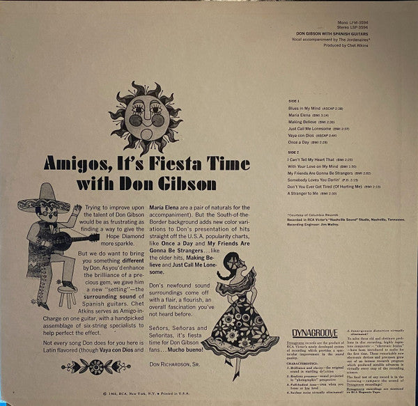 Gibson, Don - Don Gibson With Spanish Guitars (VG+) (Vinyl LP)