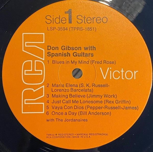 Gibson, Don - Don Gibson With Spanish Guitars (VG+) (Vinyl LP)