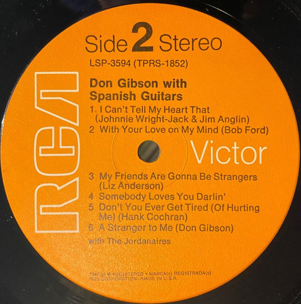 Gibson, Don - Don Gibson With Spanish Guitars (VG+) (Vinyl LP)