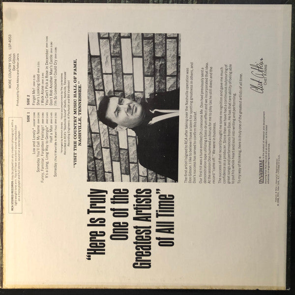 Gibson, Don - More Country Soul (VG+) (Vinyl LP)