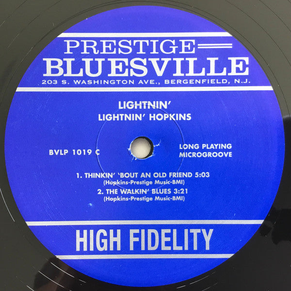 Hopkins, Lightnin- The Blues Of Lightnin Hopkins (Vinyl, VG+) (Vinyl LP)