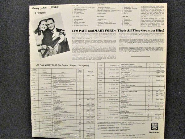 Paul, Les & Mary Ford - Their All-Time Greatest Hits! (Vinyl, VG+) (Vinyl LP)