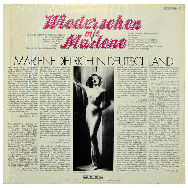 Dietrich, Marlene - Wiedersehen Mit Marlene (VG+) (Vinyl LP)