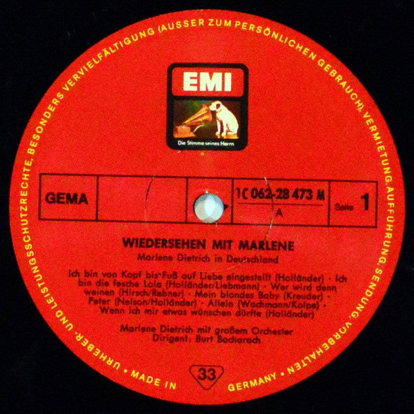 Dietrich, Marlene - Wiedersehen Mit Marlene (VG+) (Vinyl LP)