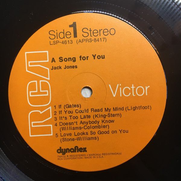 Jones, Jack - A Song For You (VG+) (Vinyl LP)