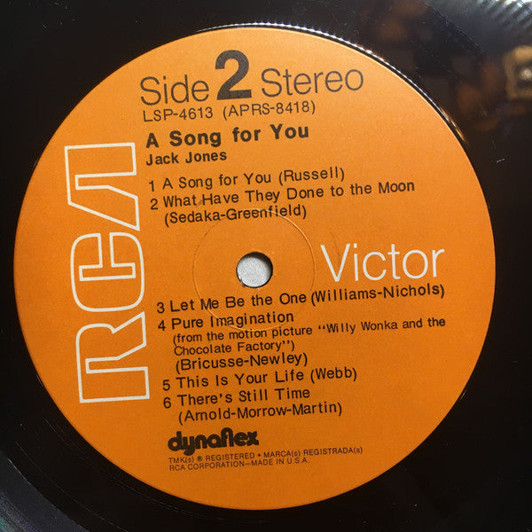 Jones, Jack - A Song For You (VG+) (Vinyl LP)