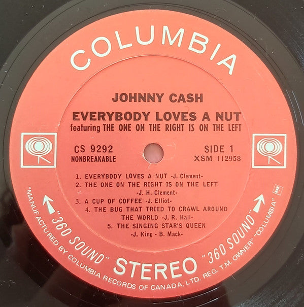 Cash, Johnny - Everybody Loves A Nut (Vinyl, VG) (Vinyl LP)