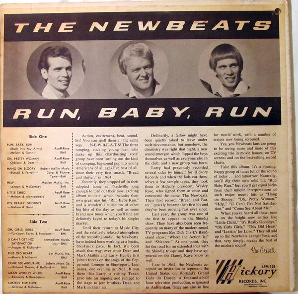Newbeats - Run Baby Run (VG) (Vinyl LP)