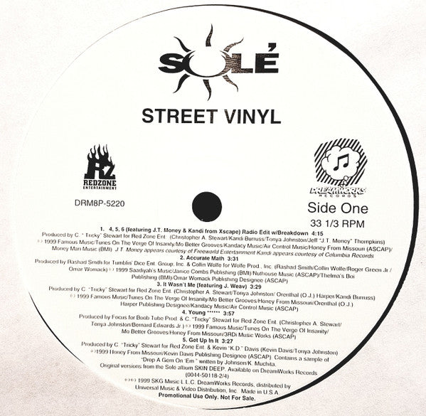 Sole - Street Vinyl (VG+) (Vinyl LP)