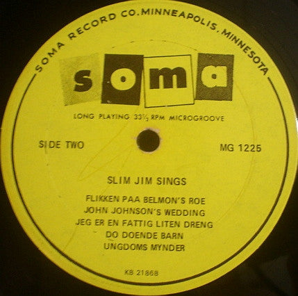 Slim Jim  - Sings Nikolina And Other Favorites (Vinyl, VG) (Vinyl LP)