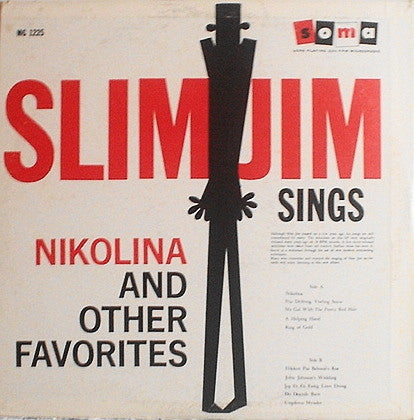 Slim Jim  - Sings Nikolina And Other Favorites (Vinyl, VG) (Vinyl LP)