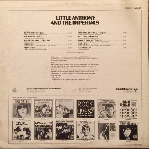 Little Anthony & The Imperials - Little Anthony And The Imperials (VG+) (Vinyl LP)