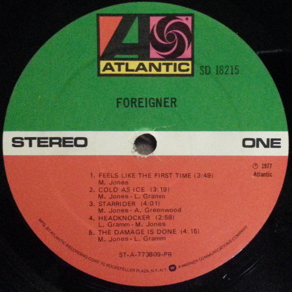 Foreigner - Foreigner (Vinyl, VG+) (Vinyl LP)