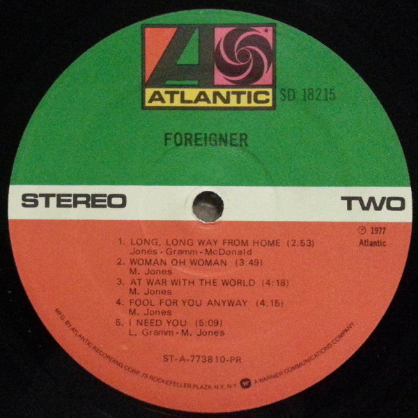 Foreigner - Foreigner (Vinyl, VG+) (Vinyl LP)