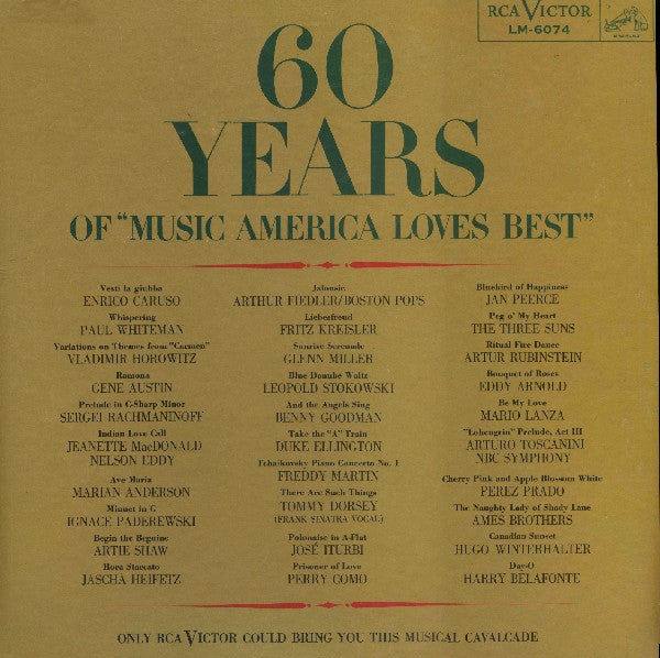 Various - 60 Years Of "Music America Loves Best" (VG+) (Vinyl LP)