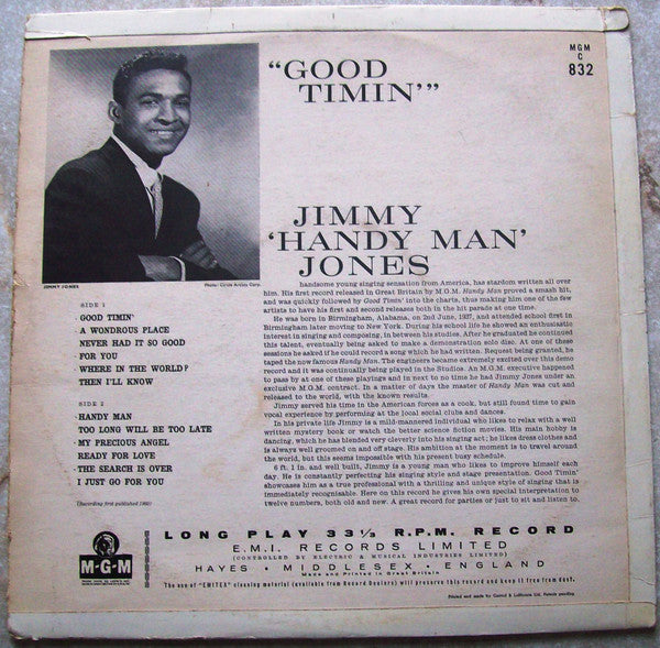 Jones, Jimmy - Good Timin' (Vinyl, VG+) (Vinyl LP)