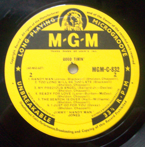 Jones, Jimmy - Good Timin' (Vinyl, VG+) (Vinyl LP)