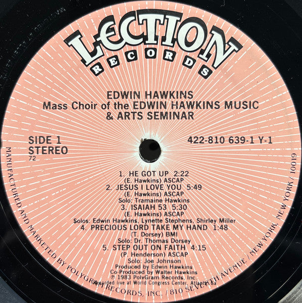 Hawkins, Edwin Music & Arts Seminar Mass Choir, Edwin Hawkins - Edwin Hawkins Music & Arts Seminar Mass Choir (NM or M-) (Vinyl LP)
