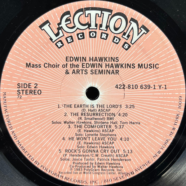 Hawkins, Edwin Music & Arts Seminar Mass Choir, Edwin Hawkins - Edwin Hawkins Music & Arts Seminar Mass Choir (NM or M-) (Vinyl LP)