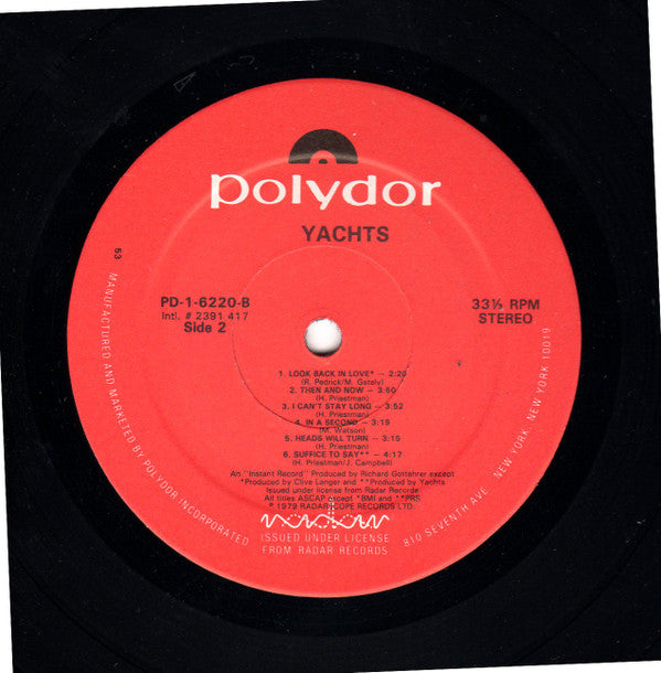 Yachts - S.O.S. (M) (Vinyl LP)